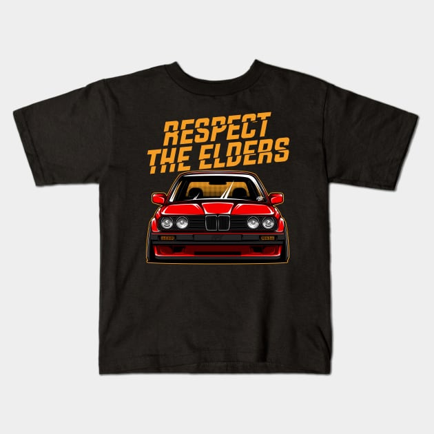 Respect The Elders - PAPAYA STREETART Kids T-Shirt by papayastreetart